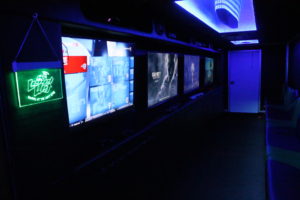Game Truck Screens showing various amges